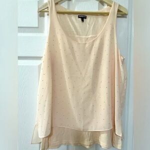 Express Light Pink Sleeveless Tank Top